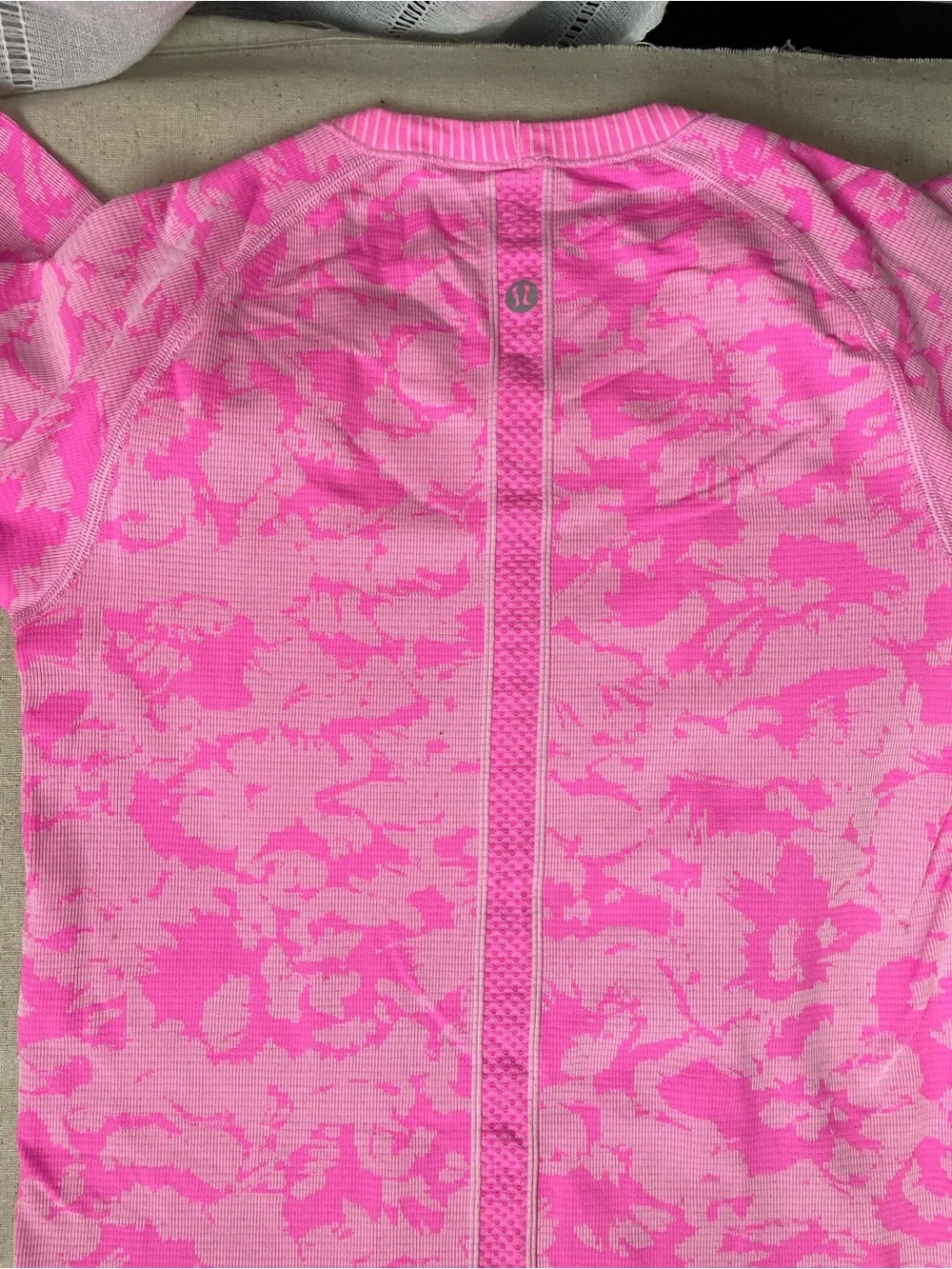 lululemon athletica Pink Seamless Long-Sleeve Performance Top